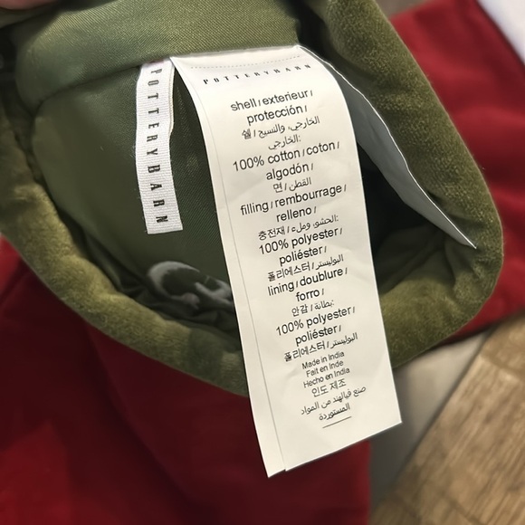 Pottery Barn Red & Green Christmas Holiday Stocking, Grandpa, size medium - Picture 7 of 9